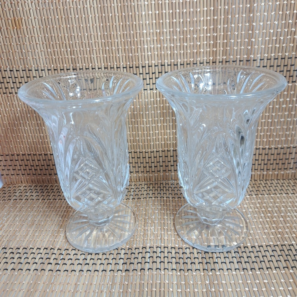 Better Homes and Gardens Crystalline Set of 2 Hurricane Cadle Holders